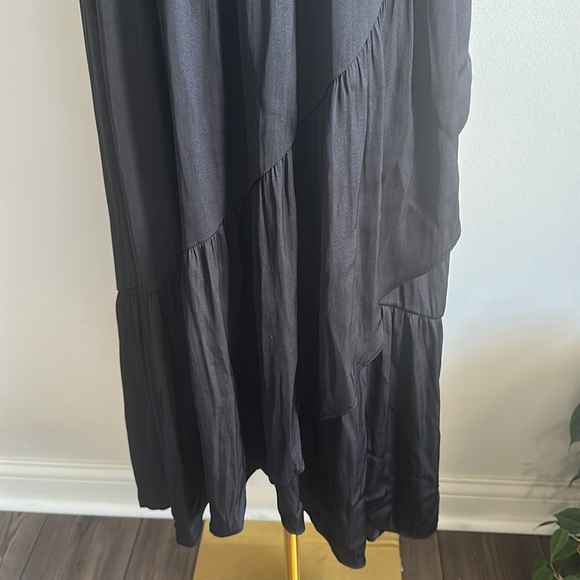 WHBM Womens Asymmetrical Relaxed Fit Whymsical Boho Romantic Ruffle Midi Skirt S - Picture 2 of 12